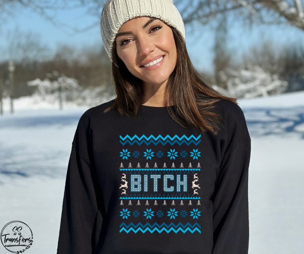 Ugly Sweater Funnies (Multiple Colors) DTF Transfer