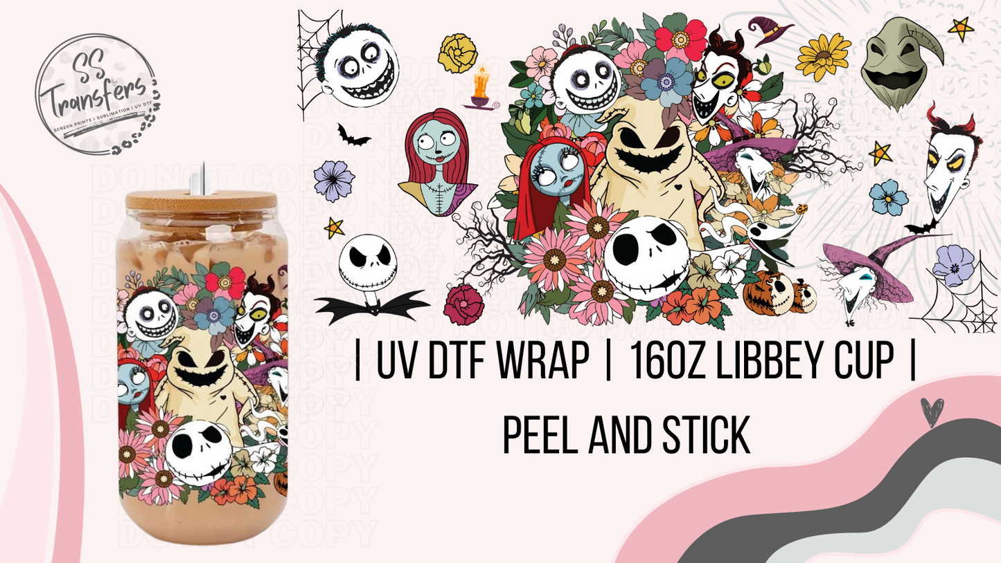 Floral Nightmare Libbey UV Wrap