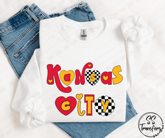 KC Doodle Letters (Multiple Colors) DTF Transfer