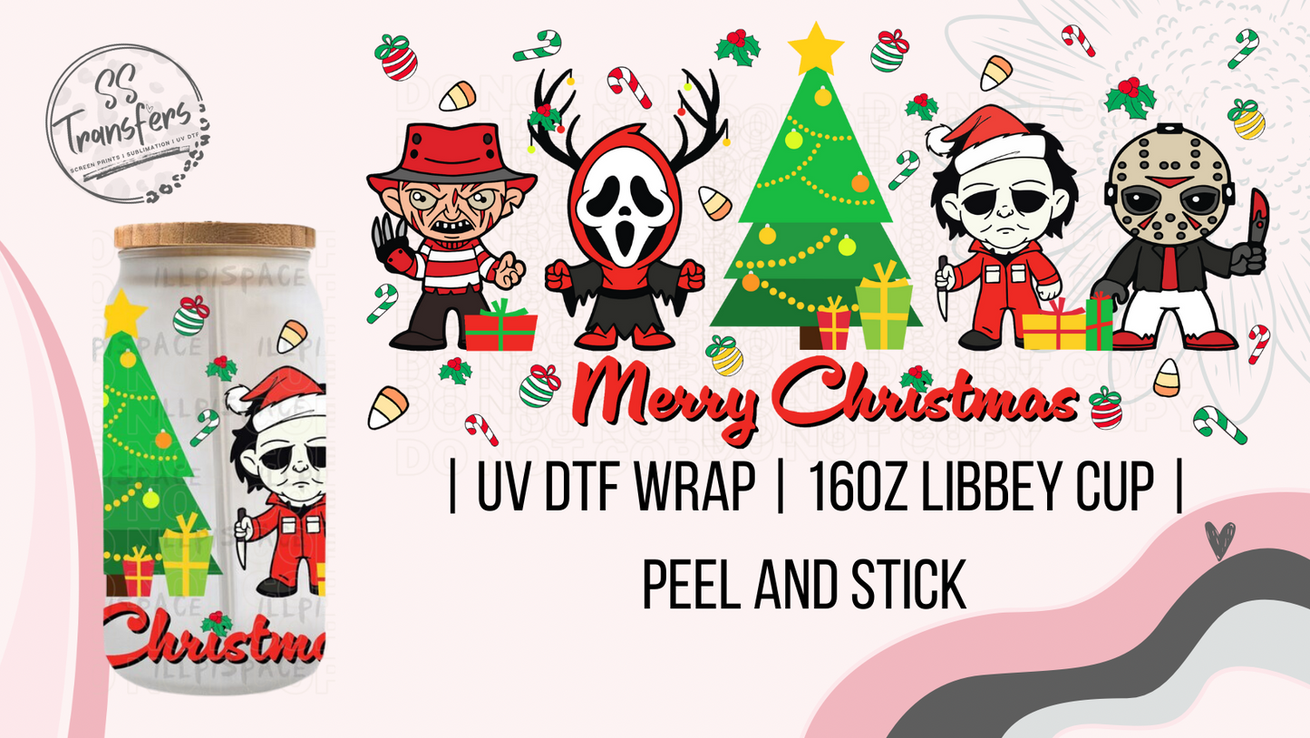 Merry Christmas Libbey UV Wrap