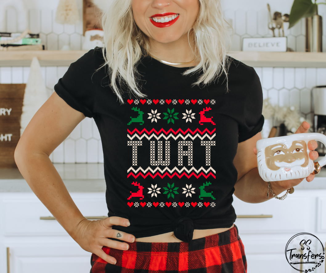 Ugly Sweater Funnies (Multiple Colors) DTF Transfer