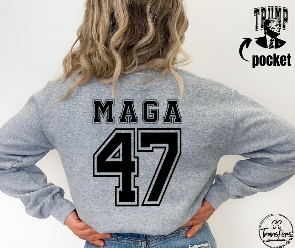 MAGA 47 (pocket Included, multiple colors) DTF Transfer