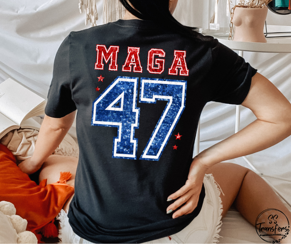 MAGA 47 (pocket Included, multiple colors) DTF Transfer