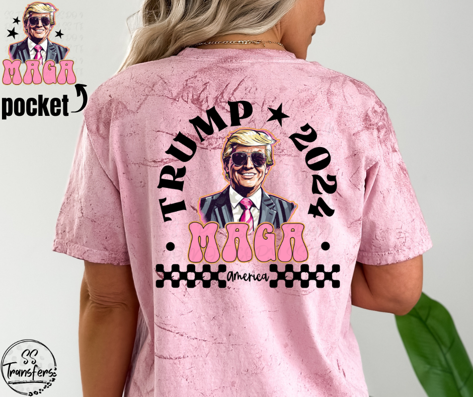 MAGA Pink (pocket Included) DTF Transfer