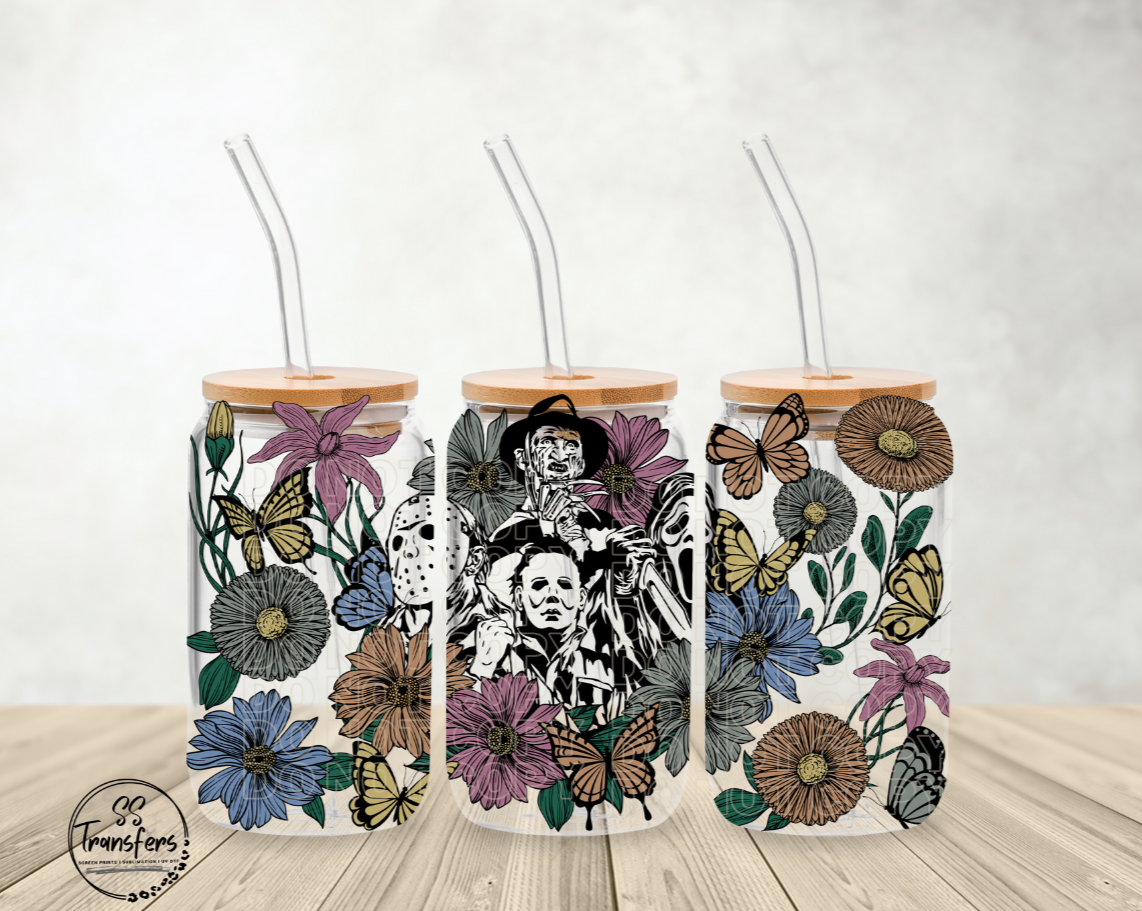 Horror Squad Flowers Libbey UV Wrap