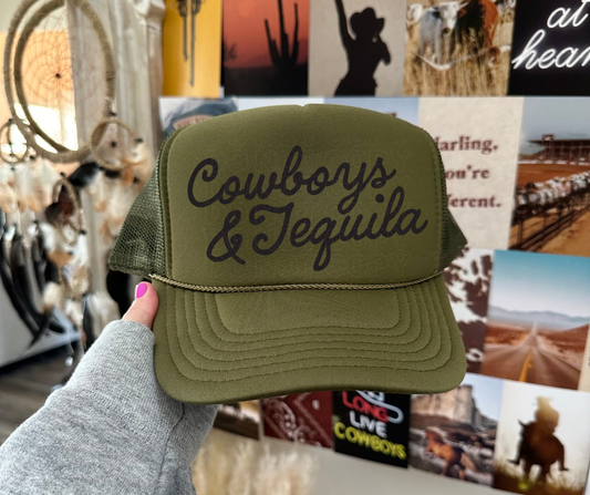 Cowboys and Tequila Hat DTF/Sub Transfer