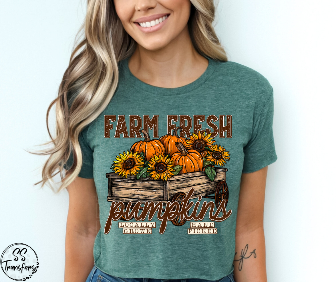 Farm Fresh Pumpkins Truck DTF Transfer