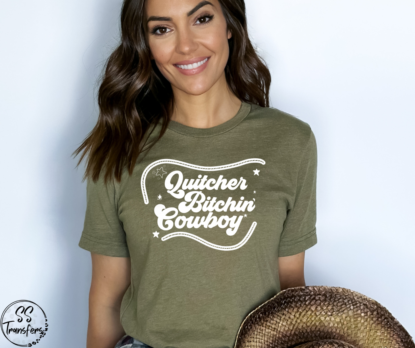 Quitcher' Bitchin' Cowboy (Multiple Colors) DTF Transfer