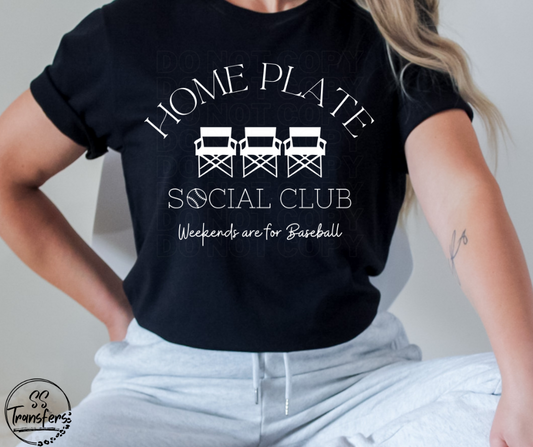 Home Plate Social Club (Multiple Options) DTF Transfer