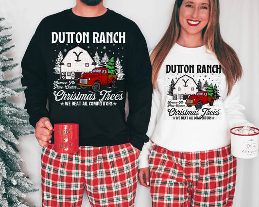 D Ranch Christmas Tree Farm (Multiple Colors) DTF Transfer