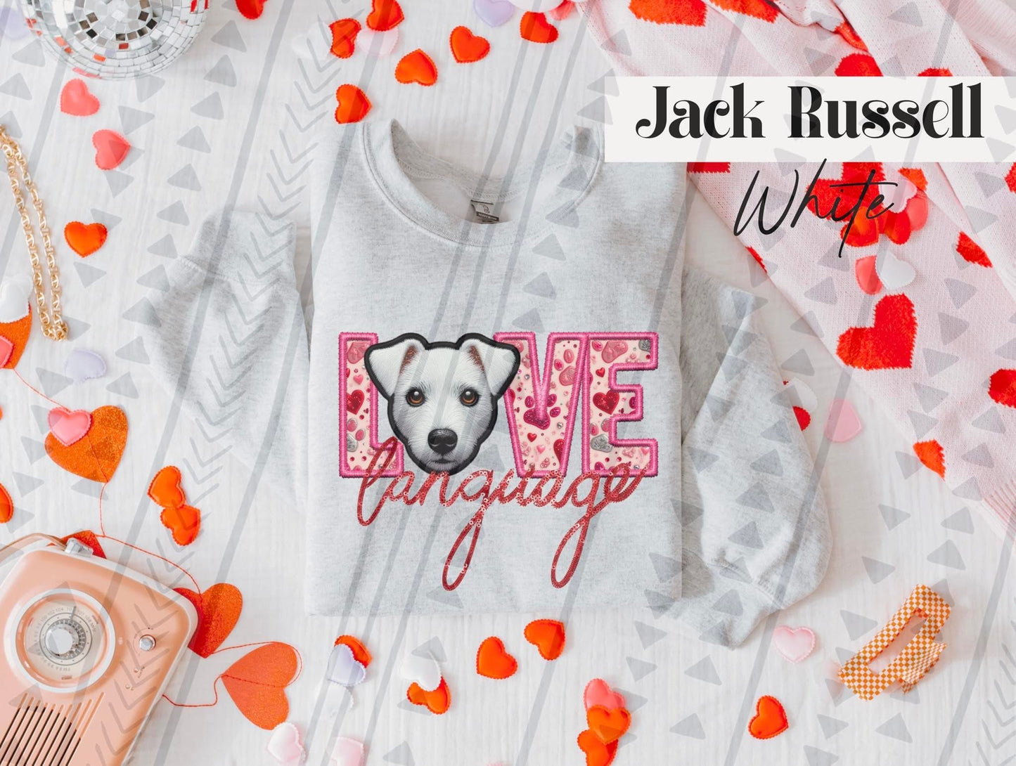 Love Language Valentine Cats and Dogs (Multiple Breeds) DTF Transfer