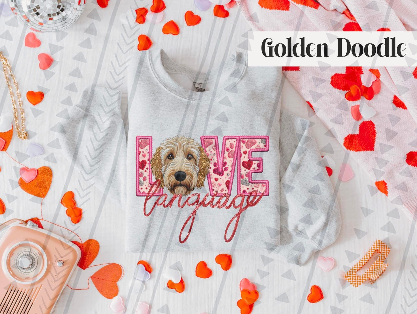 Love Language Valentine Cats and Dogs (Multiple Breeds) DTF Transfer