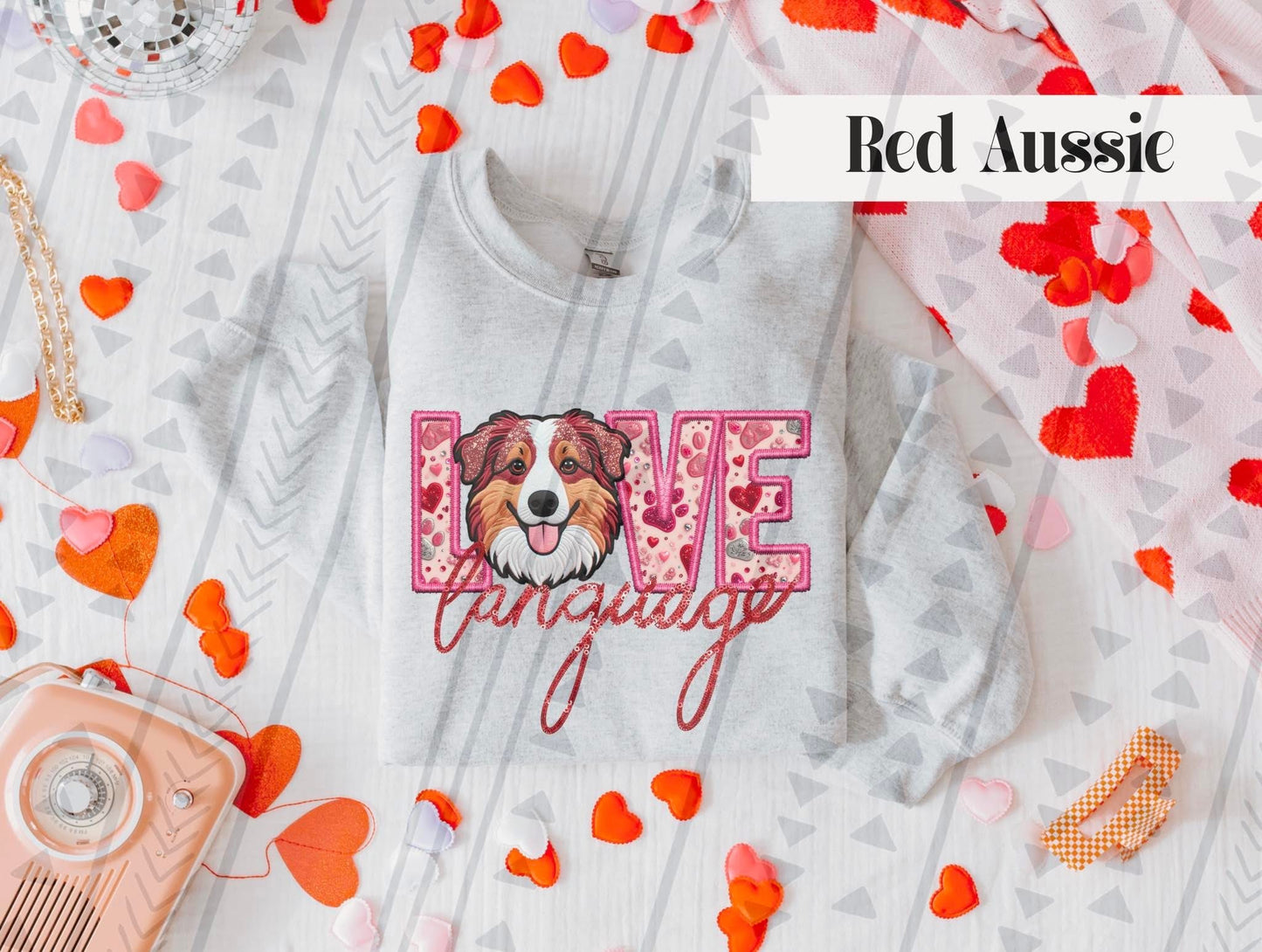 Love Language Valentine Cats and Dogs (Multiple Breeds) DTF Transfer