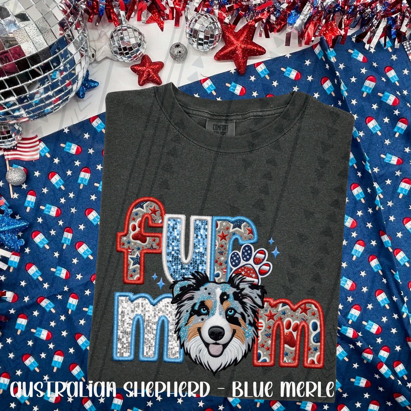 Patriotic Fur Mom (Multiple Choices) DTF Transfer