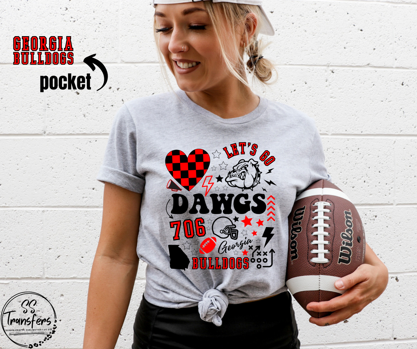 Let’s Go Georgia (pocket included) DTF Transfer