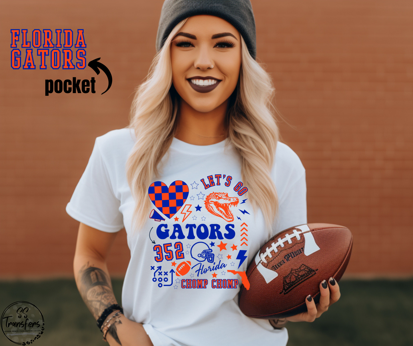 Let’s Go Gators (pocket included) DTF Transfer