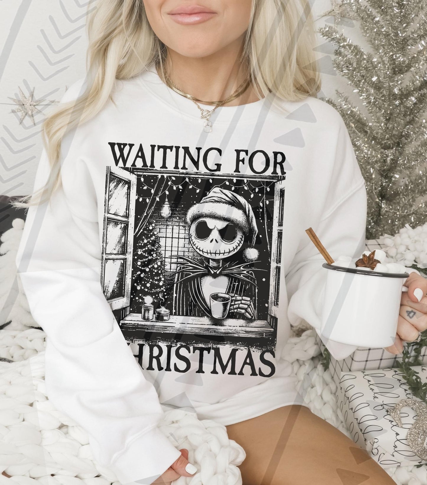 Waiting for Christmas DTF Transfer