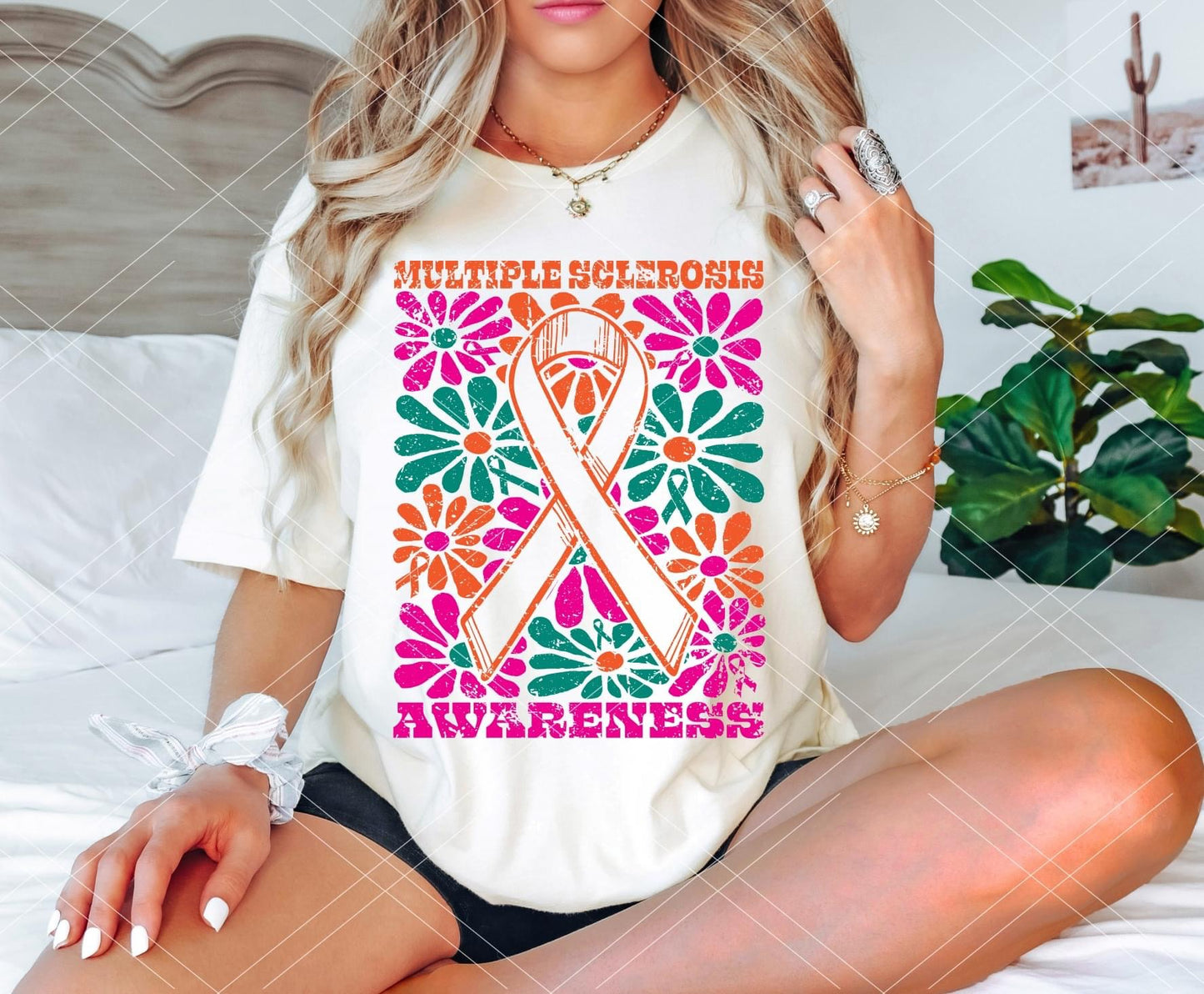 Groovy Awareness Ribbons (Multiple Choices) DTF Transfer