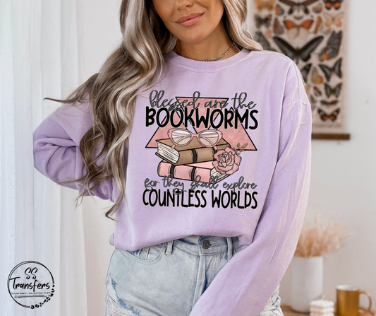 Blessed Are The Bookworms DTF Transfer