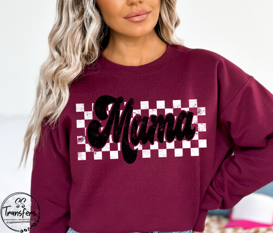 Checkered Mama (Multiple Colors) DTF Transfer