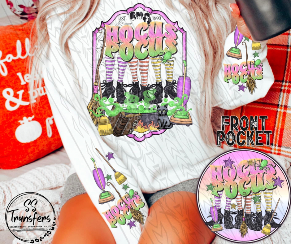 Hocus Pocus Brooms (w/ Sleeve Option) DTF Transfer