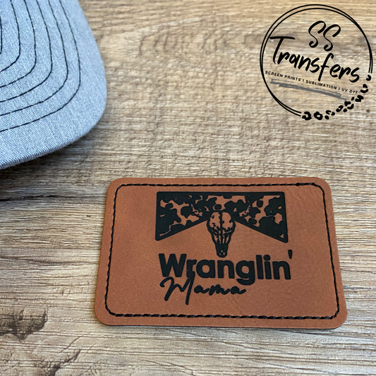Wranglin’ Mama Leather Patch