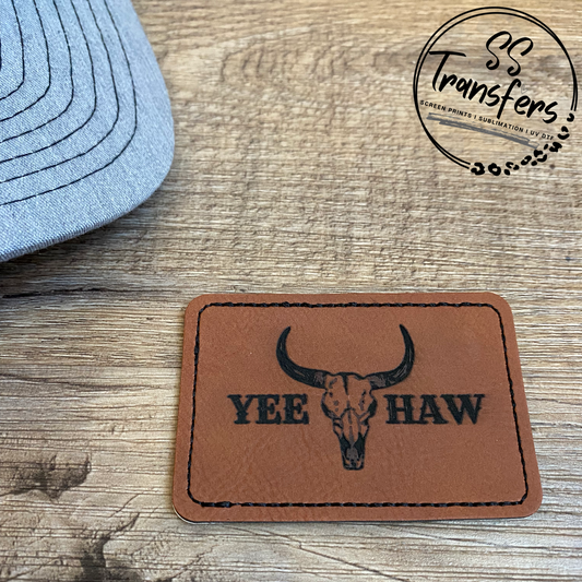 Yee Haw Leather Patch