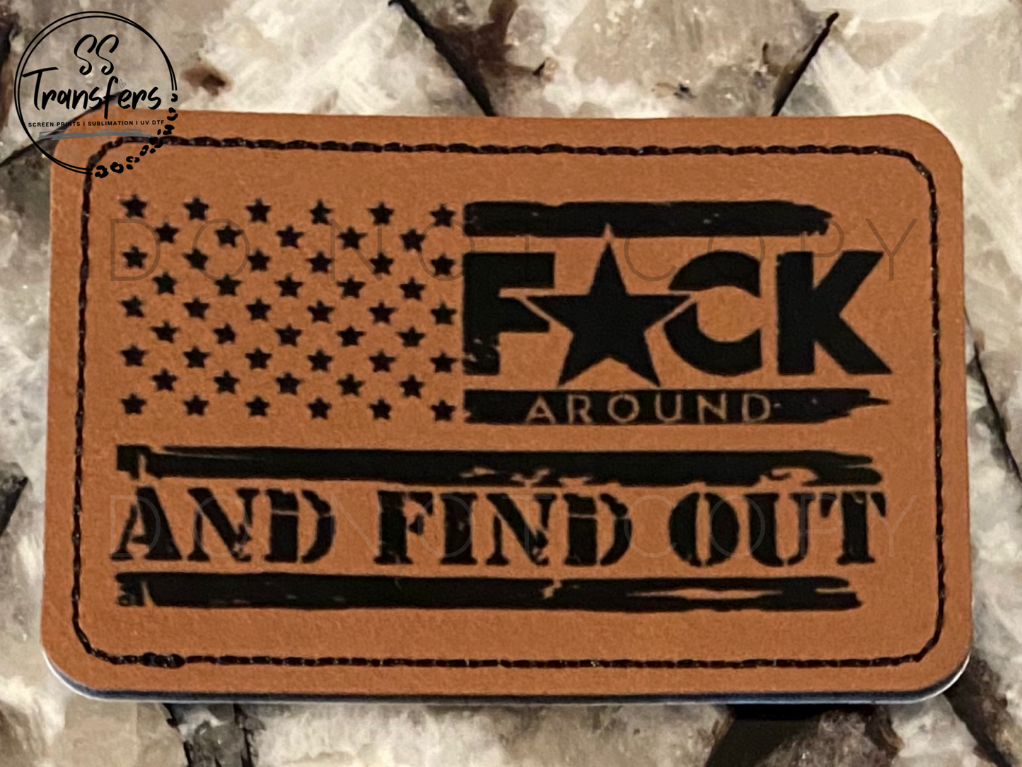 FAFO Leather Patches *Patch Only* – Wills Creek Designs