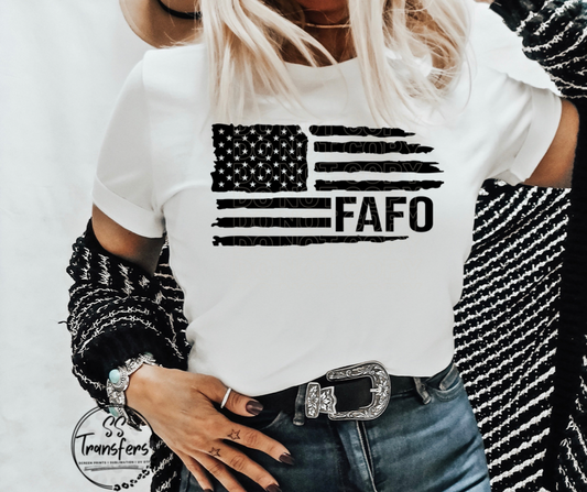 FAFO Flag DTF Transfer