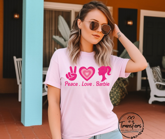 Peace. Love. B (Adult+Kid Size) DTF Transfer
