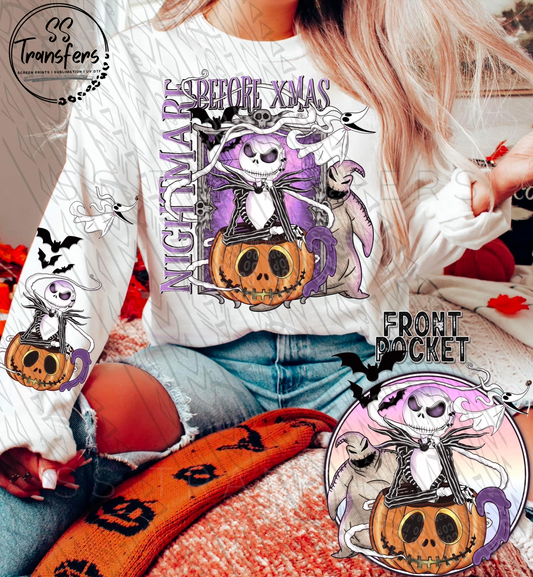 Nightmare Before Xmas Friends (w/ Sleeve Option) DTF Transfer
