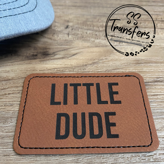 Little Dude Leather Patch