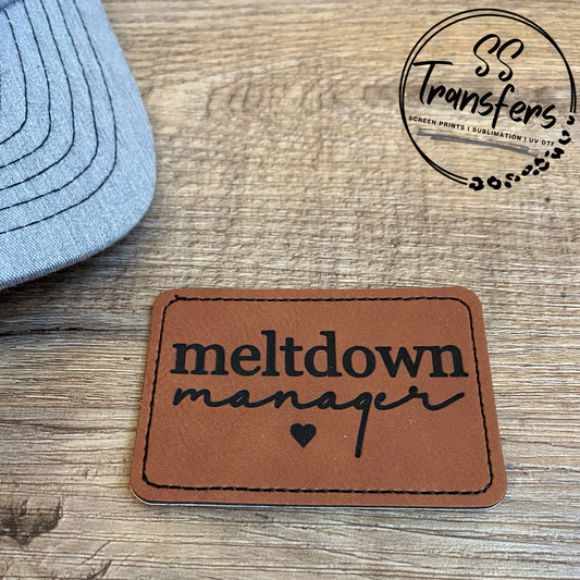 Meltdown Manager Leather Patch