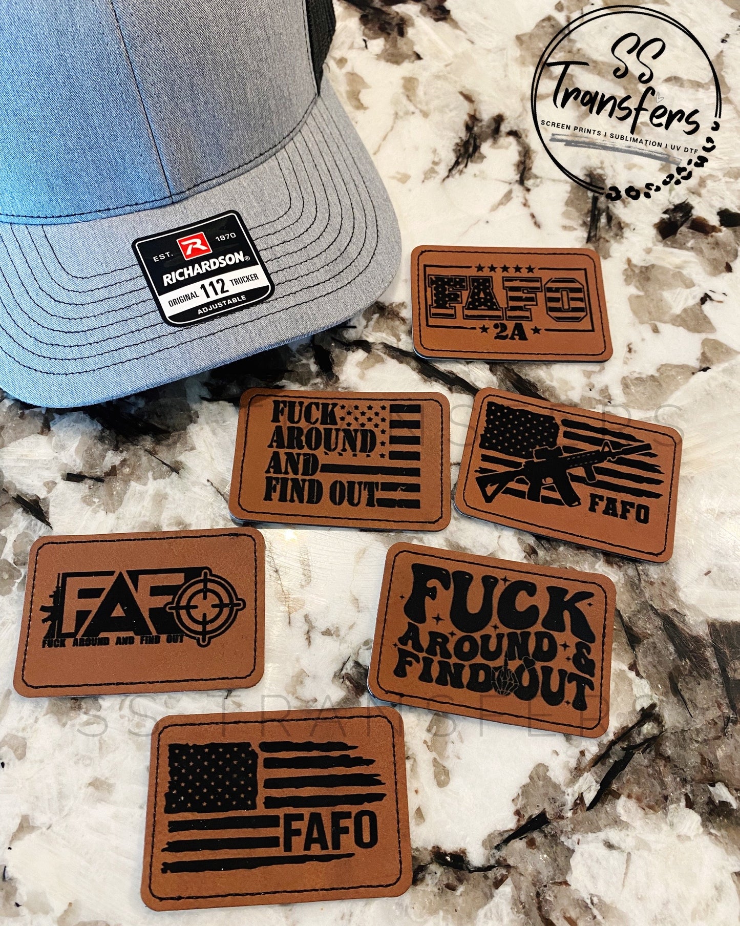 FAFO Collection Leather Patches – SS Transfers