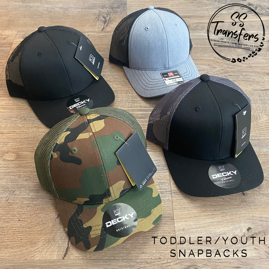 Custom Youth/Toddler Leather Patch Hat