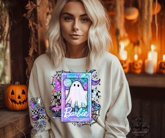 Spooky Ghoul (w/ Sleeve Option) DTF Transfer