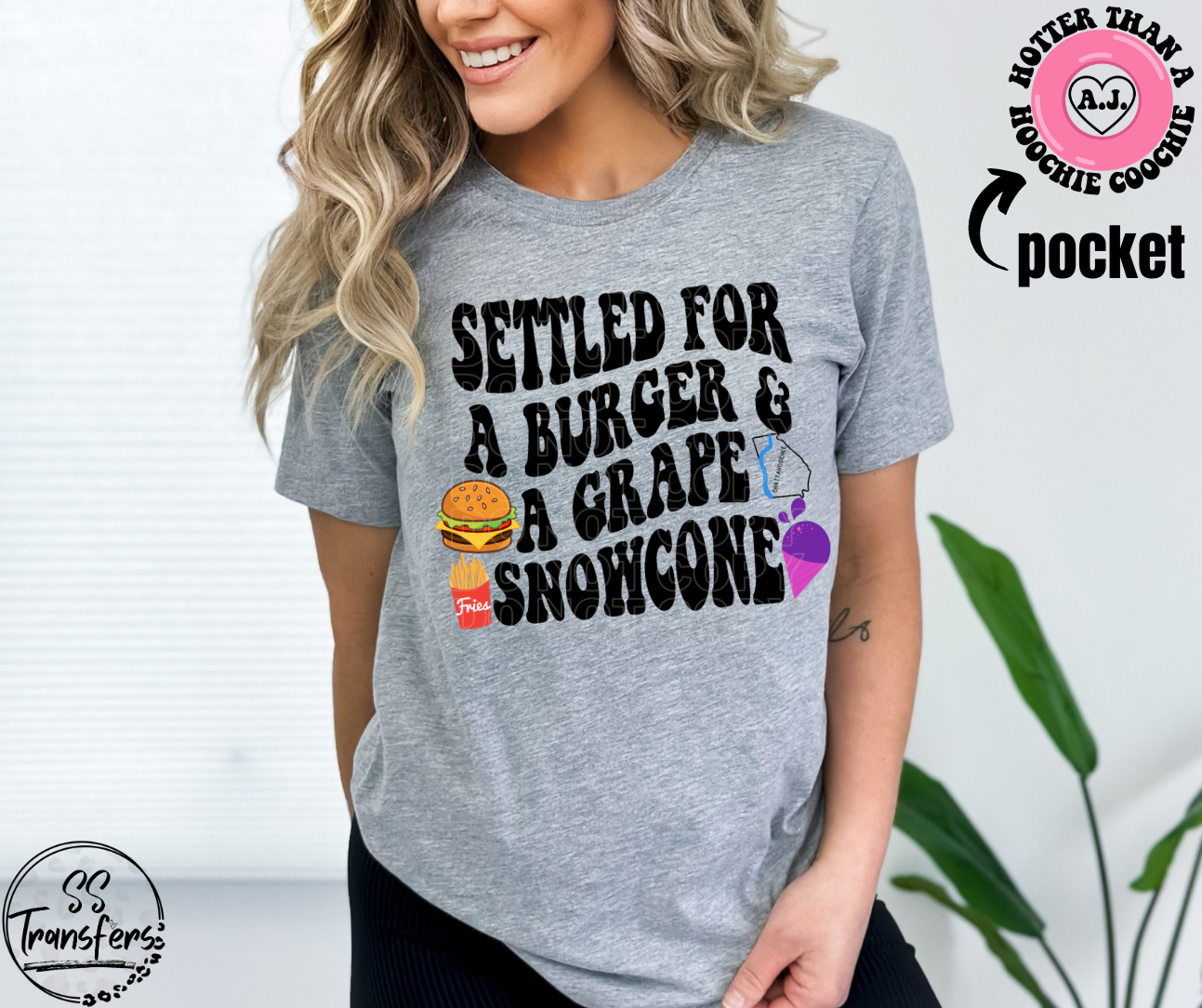 Grape Snowcone (pocket included) DTF Transfer