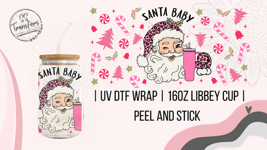 Santa Baby w/Tumbler Libbey UV Wrap