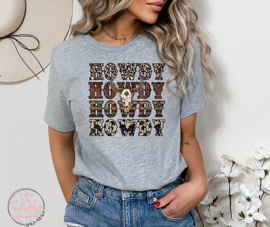 Howdy Cow Print Sublimation Transfer