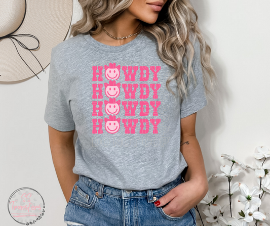 Pink Howdy Sublimation Transfer