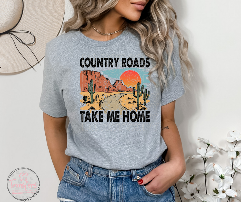 Country Roads Sublimation Transfer