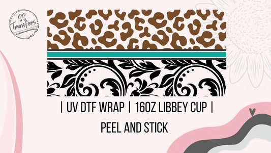 Paisley and Leopard Libbey UV Wrap
