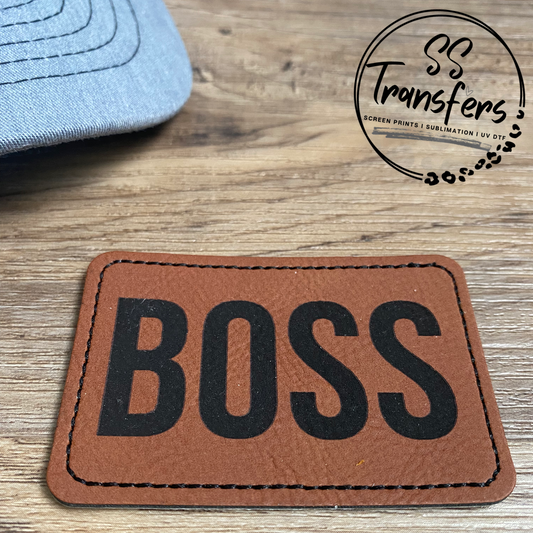 Boss Leather Patch